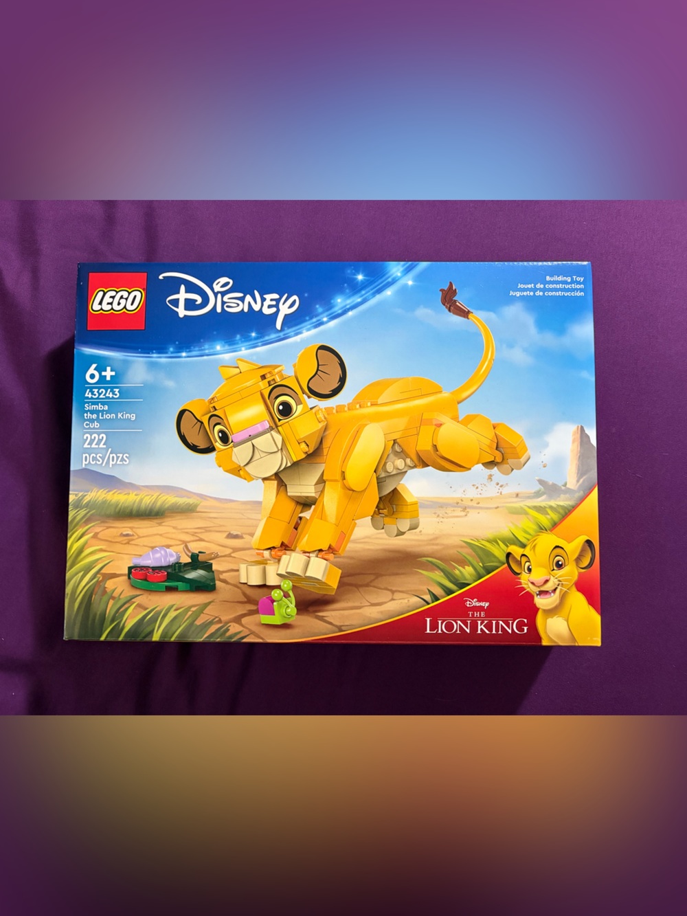 Disney LEGO Lion King Simba Buildable Figure - Yellow